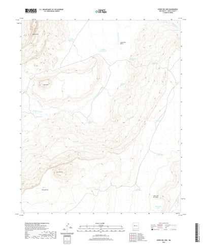 United States Geological Survey Cerro Del Oro, NM (2020, 24000-Scale) digital map