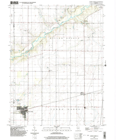 United States Geological Survey Cerro Gordo, IL (1999, 24000-Scale) digital map