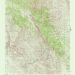 United States Geological Survey Cerro Gordo Peak, CA (1987, 24000-Scale) digital map