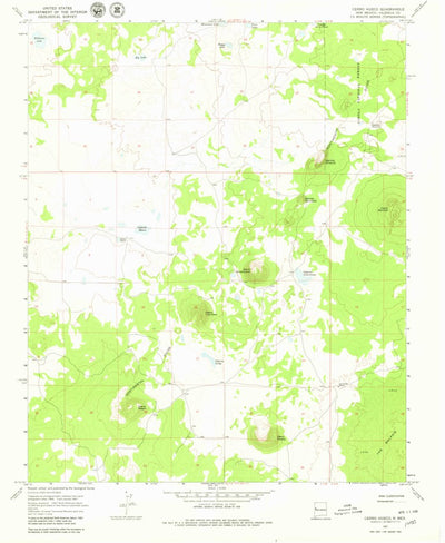 United States Geological Survey Cerro Hueco, NM (1967, 24000-Scale) digital map