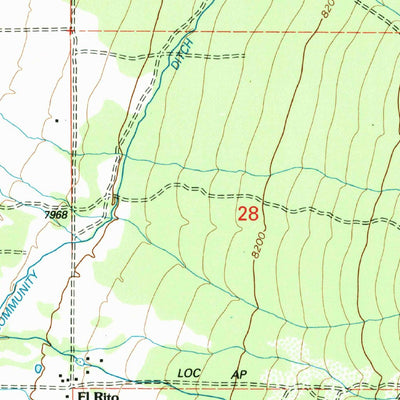 United States Geological Survey Cerro, NM (1995, 24000-Scale) digital map