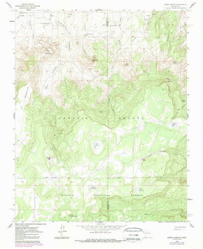United States Geological Survey Cerro Parido, NM (1961, 24000-Scale) digital map