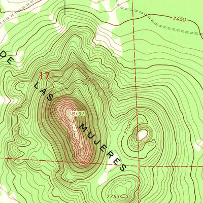 United States Geological Survey Cerro Pomo, NM (1967, 24000-Scale) digital map