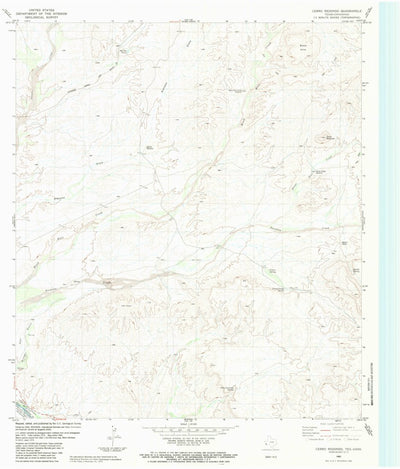 United States Geological Survey Cerro Redondo, TX (1983, 24000-Scale) digital map