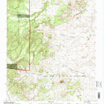 United States Geological Survey Cerro Tinaja, NM (1995, 24000-Scale) digital map