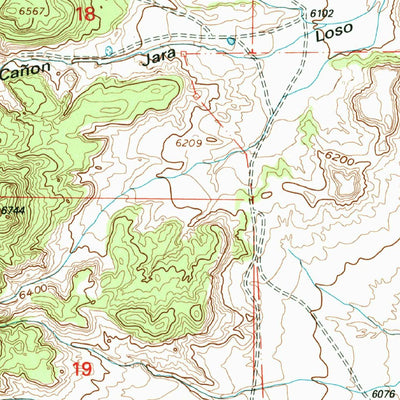 United States Geological Survey Cerro Tinaja, NM (1995, 24000-Scale) digital map