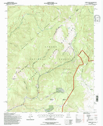 United States Geological Survey Cerro Vista, NM (1995, 24000-Scale) digital map