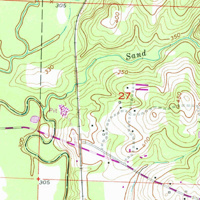United States Geological Survey Cerrogordo, AR-OK (1951, 24000-Scale) digital map