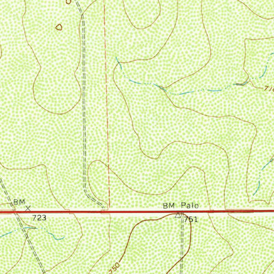 United States Geological Survey Chacon Creek NE, TX (1974, 24000-Scale) digital map