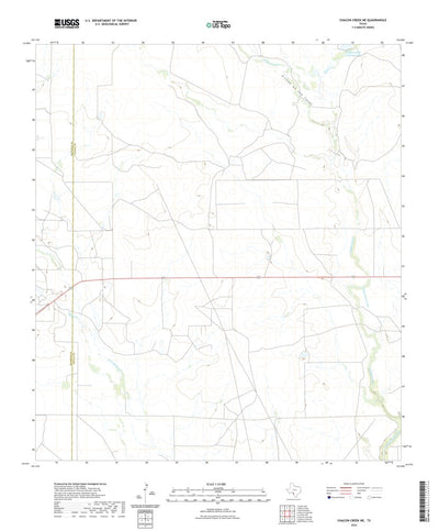 United States Geological Survey Chacon Creek NE, TX (2022, 24000-Scale) digital map
