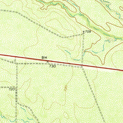 United States Geological Survey Chacon Creek NW, TX (1974, 24000-Scale) digital map