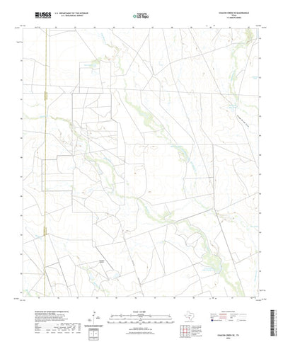 United States Geological Survey Chacon Creek SE, TX (2022, 24000-Scale) digital map