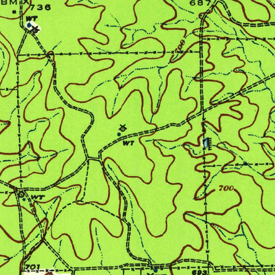 United States Geological Survey Chacon Creek, TX (1940, 62500-Scale) digital map
