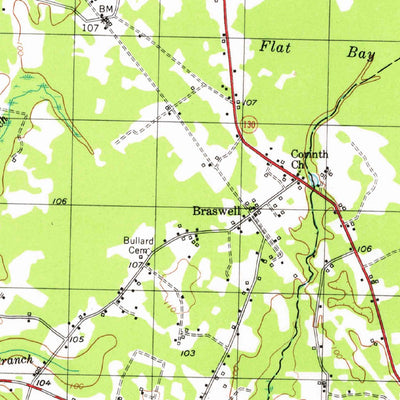 United States Geological Survey Chadbourn, NC (1953, 62500-Scale) digital map