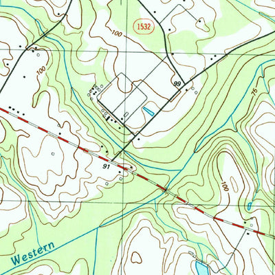 United States Geological Survey Chadbourn NE, NC (1986, 24000-Scale) digital map