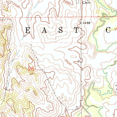 United States Geological Survey Chadron East, NE (1970, 24000-Scale) digital map