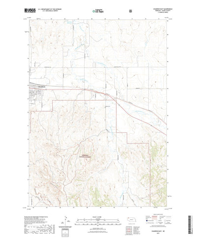 United States Geological Survey Chadron East, NE (2021, 24000-Scale) digital map