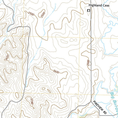 United States Geological Survey Chadron East, NE (2021, 24000-Scale) digital map