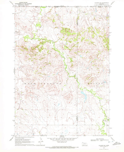 United States Geological Survey Chadron NE, NE-SD (1969, 24000-Scale) digital map