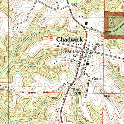 United States Geological Survey Chadwick, MO (2004, 24000-Scale) digital map