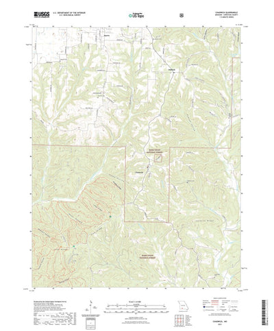 United States Geological Survey Chadwick, MO (2021, 24000-Scale) digital map