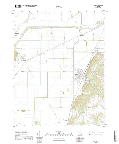 United States Geological Survey Chaffee, MO (2021, 24000-Scale) digital map