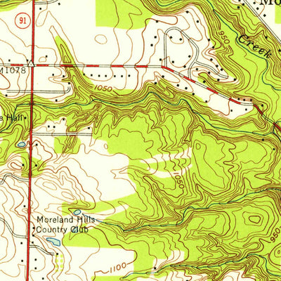 United States Geological Survey Chagrin Falls, OH (1953, 24000-Scale) digital map