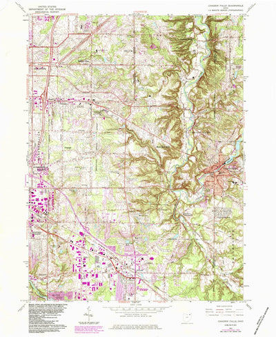 United States Geological Survey Chagrin Falls, OH (1963, 24000-Scale) digital map