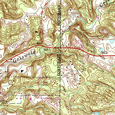 United States Geological Survey Chagrin Falls, OH (1963, 24000-Scale) digital map