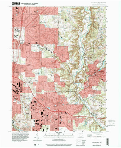United States Geological Survey Chagrin Falls, OH (1994, 24000-Scale) digital map