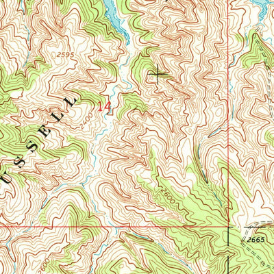United States Geological Survey Chain Buttes, MT (1965, 24000-Scale) digital map