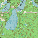 United States Geological Survey Chain Lake, WI (1972, 24000-Scale) digital map