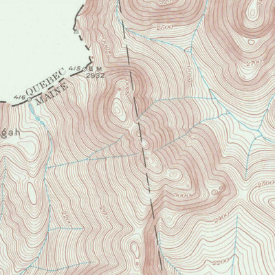 United States Geological Survey Chain Lakes, ME (1932, 62500-Scale) digital map