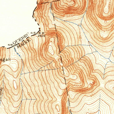 United States Geological Survey Chain Lakes, ME (1935, 62500-Scale) digital map