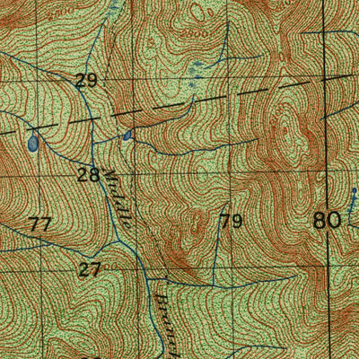 United States Geological Survey Chain Lakes, ME (1951, 50000-Scale) digital map