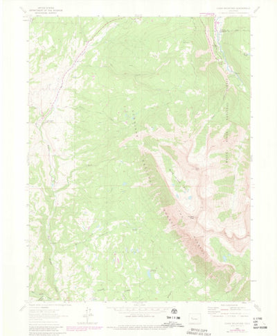 United States Geological Survey Chair Mountain, CO (1963, 24000-Scale) digital map