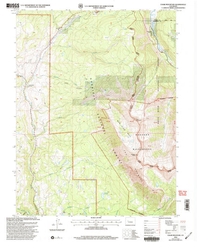 United States Geological Survey Chair Mountain, CO (2001, 24000-Scale) digital map