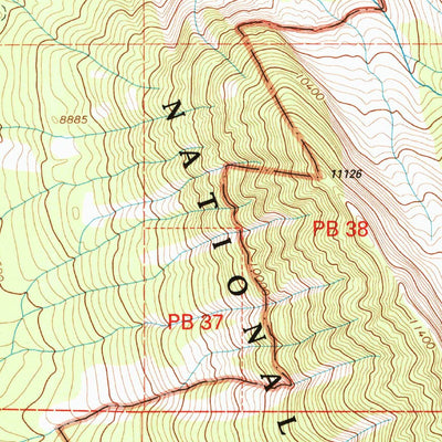 United States Geological Survey Chair Mountain, CO (2001, 24000-Scale) digital map