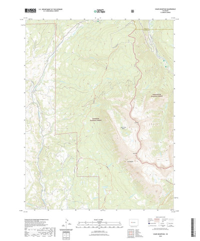 United States Geological Survey Chair Mountain, CO (2022, 24000-Scale) digital map
