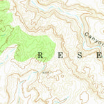 United States Geological Survey Chaiyahi Rim SE, AZ (1970, 24000-Scale) digital map