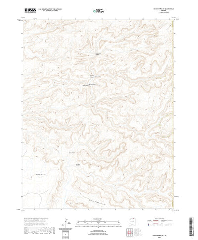 United States Geological Survey Chaiyahi Rim SE, AZ (2021, 24000-Scale) digital map