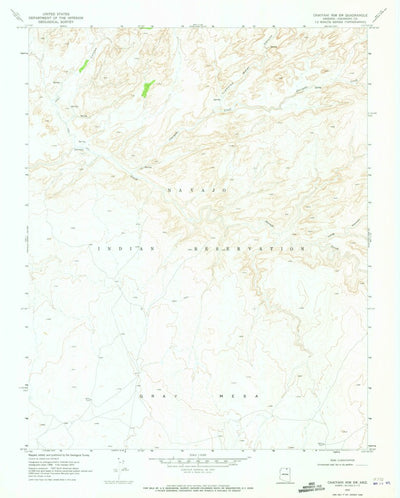 United States Geological Survey Chaiyahi Rim SW, AZ (1970, 24000-Scale) digital map