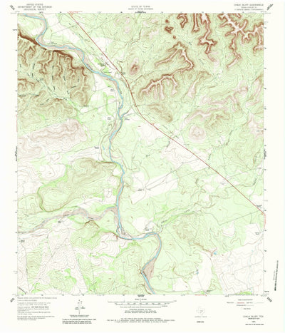 United States Geological Survey Chalk Bluff, TX (1960, 24000-Scale) digital map