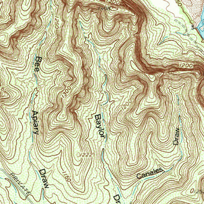 United States Geological Survey Chalk Bluff, TX (1960, 24000-Scale) digital map