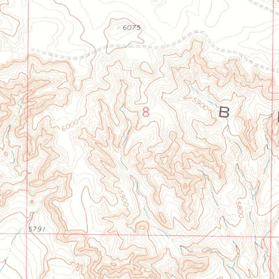 United States Geological Survey Chalk Bluffs West, CO-WY (1972, 24000-Scale) digital map