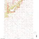 United States Geological Survey Chalk Buttes, MT (1993, 24000-Scale) digital map