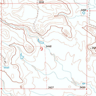 United States Geological Survey Chalk Buttes, MT (1993, 24000-Scale) digital map