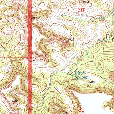 United States Geological Survey Chalk Buttes, MT (1993, 24000-Scale) digital map