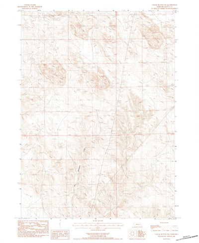 United States Geological Survey Chalk Buttes NE, NE (1983, 24000-Scale) digital map