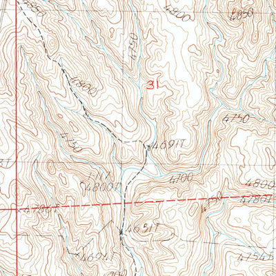 United States Geological Survey Chalk Buttes NE, NE (1983, 24000-Scale) digital map